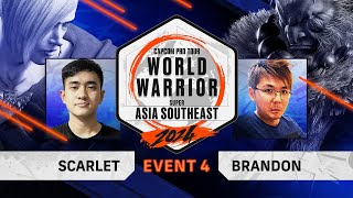 Scarlet Ed vs Brandon Akuma  Top 8  Asia Southeast  World Warrior 2024 [upl. by Arimihc]