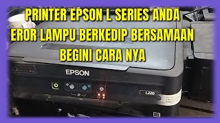 Cara Reset Printer Epson L220 Lampu Indikator Kertas Dan Tinta Menyala Bergantian [upl. by Mikihisa708]