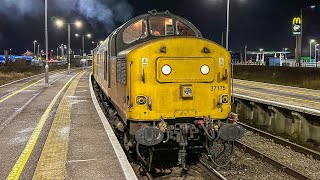 Colas Rail 37057 and 37175 working 1Q98 010224 [upl. by Nnylorac]