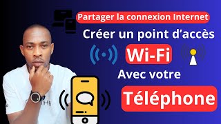 Partager la connexion internet de votre téléphone avec un ordinateur  créer un point daccès WiFi [upl. by Florencia]