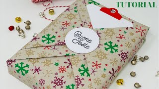 Come confezionare un regalo Packaging doppio kimono TUTORIAL  Calendario dellavvento [upl. by Sybley789]