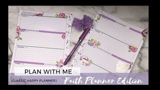 PLAN WITH ME FAITH PLANNER Jan 1420 [upl. by Dearr]