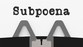 WHAT IS A SUBPOENA [upl. by Beare]