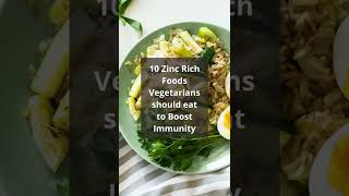 10 Zinc rich foods for vegetarians shorts zinc health lifestyle [upl. by Laurena]