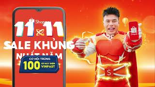 🔥 SHOPEE 1111 SALE KHỦNG NHẤT NĂM  CƠ HỘI TRÚNG 100 XE MÁY ĐIỆN VINFAST 2610  1111 🔥 [upl. by Nyrem566]