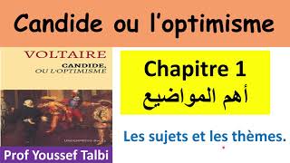 Candide Thèmes et sujets chapitre 1 2bac et bac libre [upl. by Rolland]