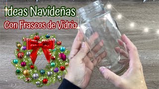 6 Ideas para Regalar o Vender 🎄 Ideas de Frascos de Vidrios navideños Diy Christmas  Natal [upl. by Nolyd]