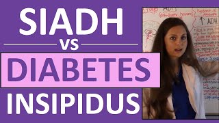 SIADH vs Diabetes Insipidus DI  Endocrine System Nursing NCLEX [upl. by Ebony]