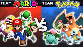 Mario vs Pokemon Smash Battles  Just Dance  Freeze Dance  Brain Break [upl. by Enitsirt30]