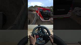 DRIVING SCANIA BUS THROUGH NARROW ROADS  indian Bus driving  Euro truck simulator 2 g29 [upl. by Llerud]