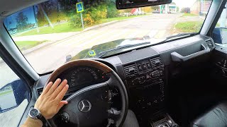 2004 Mercedes Benz G Class 40TD  POV Test Drive acceleration 0100 [upl. by Yusem]