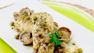 Merluza en salsa verde con almejas  Hake in a Green Sauce and Clams [upl. by Thilda]