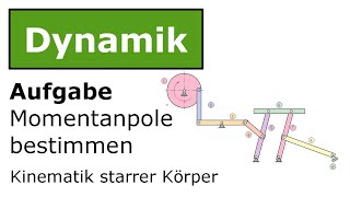 ⚙️ Momentanpole bestimmen 10 Technische Mechanik Dynamik Kinematik [upl. by Glick377]