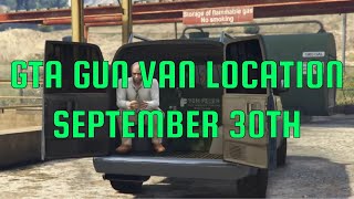 GTA Online  The Gun Van Location September 30th [upl. by Petua]