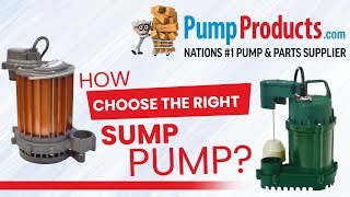 Choosing a Sump Pump [upl. by Anerdna82]