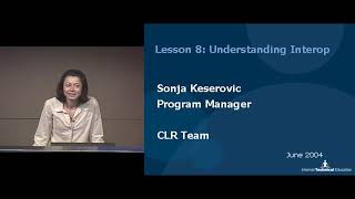 Designing NET Class Libraries  Lesson 8 Understanding Interop  Sonja Keserovic  200406 [upl. by Natsirt]