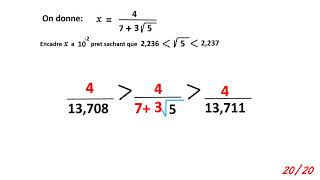 Encadrer un nombre réel  Exemple 3 [upl. by Mac]