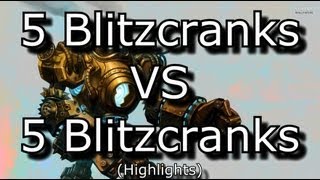 The Real Hook City 5 Blitzcrank vs 5 Blitzcrank  League of Legends Lol Hack [upl. by Chanda]