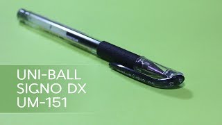 Uniball Signo DX UM151 on Moleskine Cahier Journal [upl. by Connelley207]