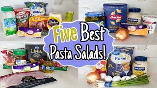 5 of the BEST Pasta Salads  EASY Refreshing Summer Recipes  Julia Pacheco [upl. by Trahurn387]