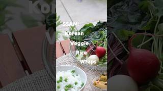 Korean rice wraps amp thick veggie stew ssam with gangdoenjang koreanfood seasonalfood [upl. by Naima]