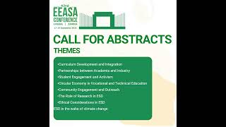 CALL FOR ABSTRACTS  42nd EEASA CONFERENCE 2024  LUSAKA  ZAMBIA [upl. by Leotie343]