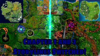 Fortnite Chapter 1 And 2 Storylines Switched Updated Again Storyline Switch SlayBet [upl. by Giark]