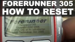 Garmin Forerunner 205 305  Hard Reset  When it is DeadResetting [upl. by Marco]