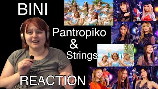 BINI Pantropiko performance video amp Strings MV REACTION [upl. by Ennove84]