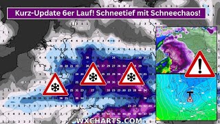 KurzUpdate 6er Lauf Schneetiefs mit Schneechaos in den Berrechnungen Zeichen stehen auf Winter [upl. by Ahsekyw769]