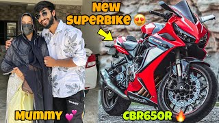 Finally Family ka sath New Superbike ka decide kar lia 😍  Cbr650r 🔥 [upl. by Anailuj]