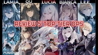 QUICK REVIEW 5 TOP TIER DPS PUNISHING GRAY RAVEN DEC 2023 [upl. by Yllrebmik]