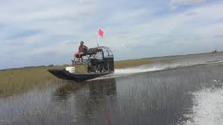 Kline Airboat with a 0540 lycoming [upl. by Aterg]