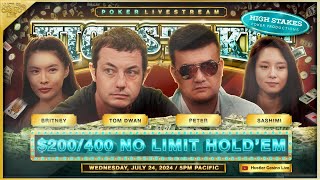 Tom Dwan Britney Peter Sashimi Ryan Feldman amp Steve SUPER HIGH STAKES 200400 [upl. by Lyn]