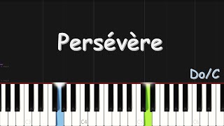 Olivier Cheuwa  Persévère  EASY PIANO TUTORIAL BY Extreme Midi [upl. by Knowle663]