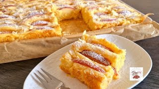 Flaumiger Apfelblechkuchen mit Vanillecreme apple pie [upl. by Hakim438]