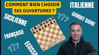 Comment BIEN choisir ses OUVERTURES aux échecs [upl. by Driscoll]