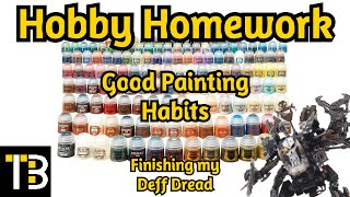 Hobby Homework 1  Good Painting Habits  Finishing my Deff Dread [upl. by Chader]