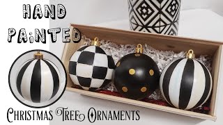 DIY Hand Painted Tree Ornament Inspired by Mackenzie Childs [upl. by Airreis]