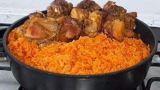 HOW TO Cook Nigeria Jollof Rice For Beginner Make The Perfect Jollof Rice [upl. by Damha]