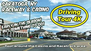 Saratoga NY  Casino and Raceway Area  Driving Tour 4k [upl. by Hardin]