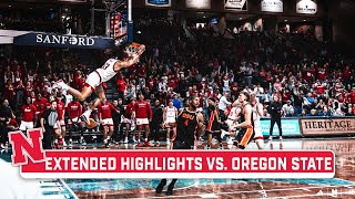 Oregon St at Nebraska  Extended Highlights  Big Ten Mens Basketball  Nov 18 2023 [upl. by Eirrahs]