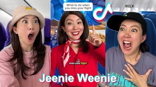 JEENIE WEENIE Funny Shorts Compilation 2024  Real Flight Stories TikToks 2 [upl. by Adnima]