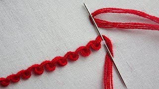 basic hand embroidery tutorial Scroll Stitch [upl. by Baer]