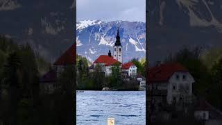 Lake Bled in Slovenia 🇸🇮  One of the most Beautiful Lake in Europe lakebled [upl. by Hayes]