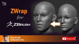 Zwrap Plugin for Zbrush Tutorial  Nirmalendu Paul [upl. by Yntirb669]