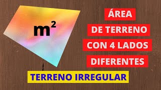 Como calcular los metros cuadrados de un terreno irregular área [upl. by Hachman425]