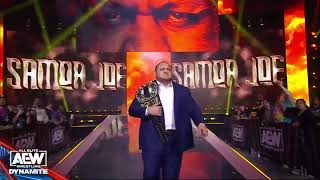 Samoa Joe Entrance AEW Dynamite 14022024 [upl. by Ardnuat]