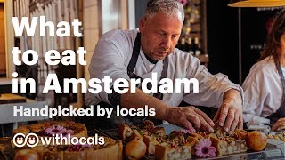 The 10 things to eat in Amsterdam  WHAT amp WHERE to eat by the locals 👫🧀 Amsterdam cityguide [upl. by Irpac373]