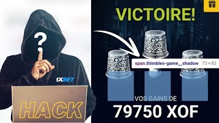 Comment bien hacker le jeu thimbles 1xbet avec le script 1xbet sûr à 100 [upl. by Leitman]